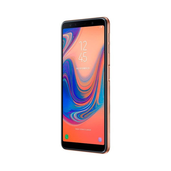 Samsung galaxy a7 (2018) dorado móvil 4g dual sim 6.0'' super amoled fhd+/8core/64gb/4gb ram/24mp+5mp+8mp/24mp